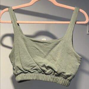 Simons Sage Green Cropped Tank